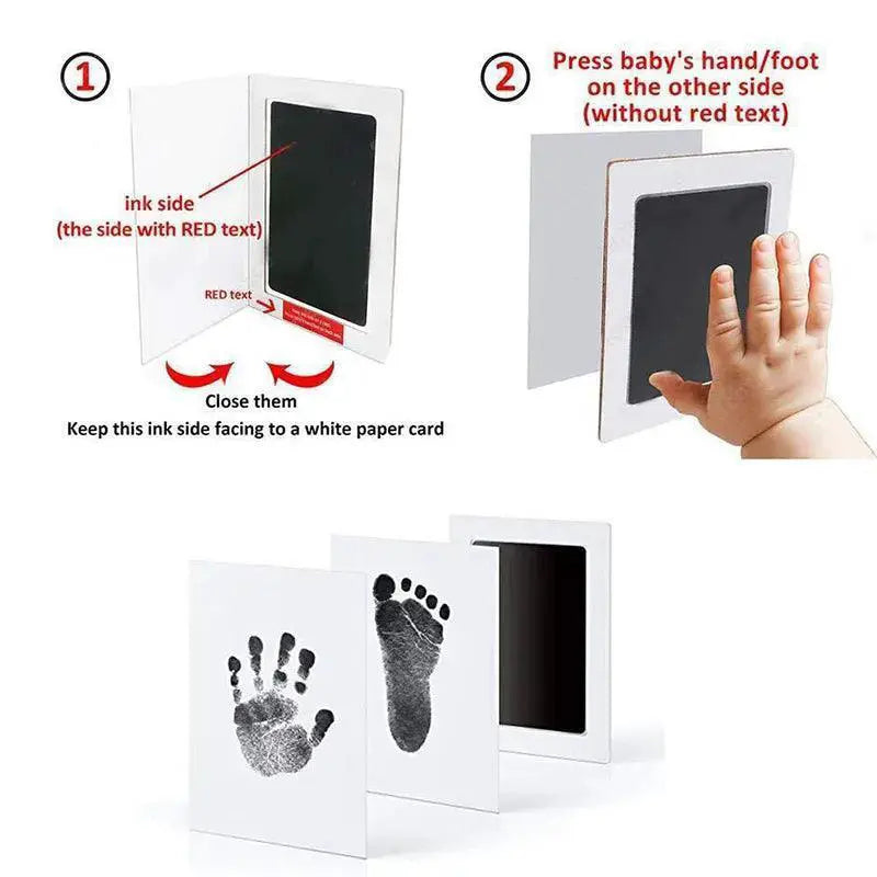 Baby Hand and Footprint Kit With Photo Frame Keepsakes