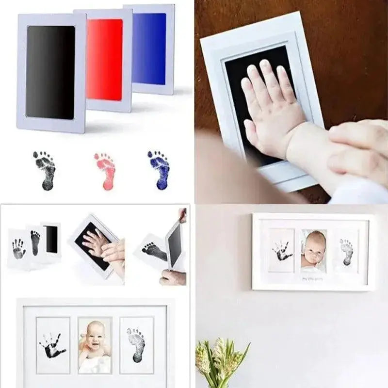 Baby Hand and Footprint Kit With Photo Frame Keepsakes