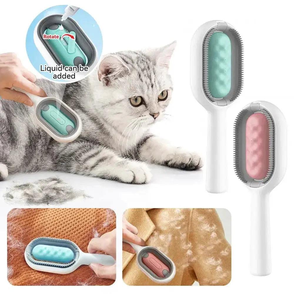 Cat Hair Removal Comb With Disposable Wipes For Grooming