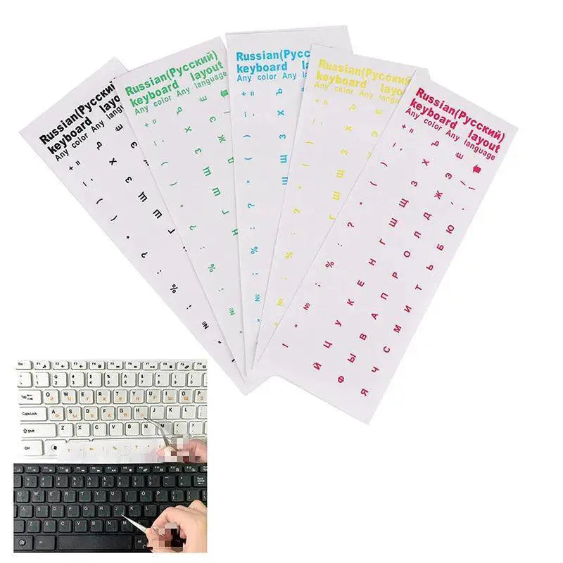 Russian Keyboard Stickers For Typing Dust Protection