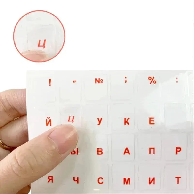 Russian Keyboard Stickers For Typing Dust Protection