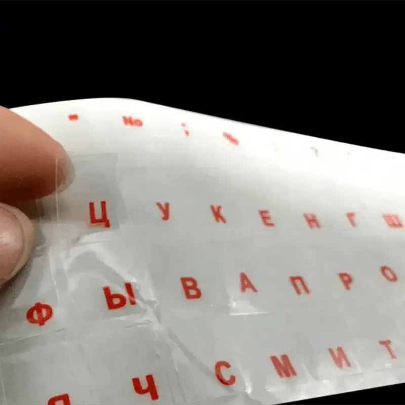 Russian Keyboard Stickers For Typing Dust Protection