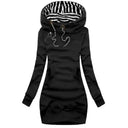 Warm Hoodie Dress for Women for Autumn