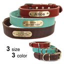 Personalized Leather Dog Collar Set With Free Engraving