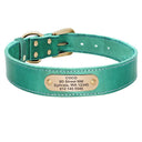 Personalized Leather Dog Collar Set With Free Engraving