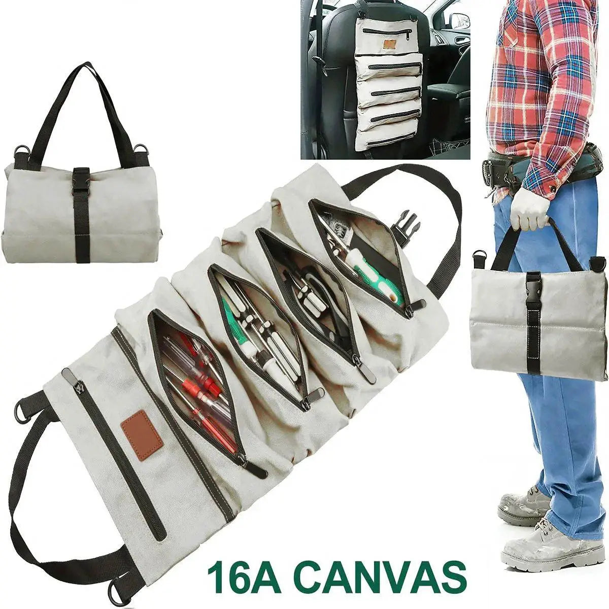 Durable Tool Roll Up Bag for DIY Pros — product view 9