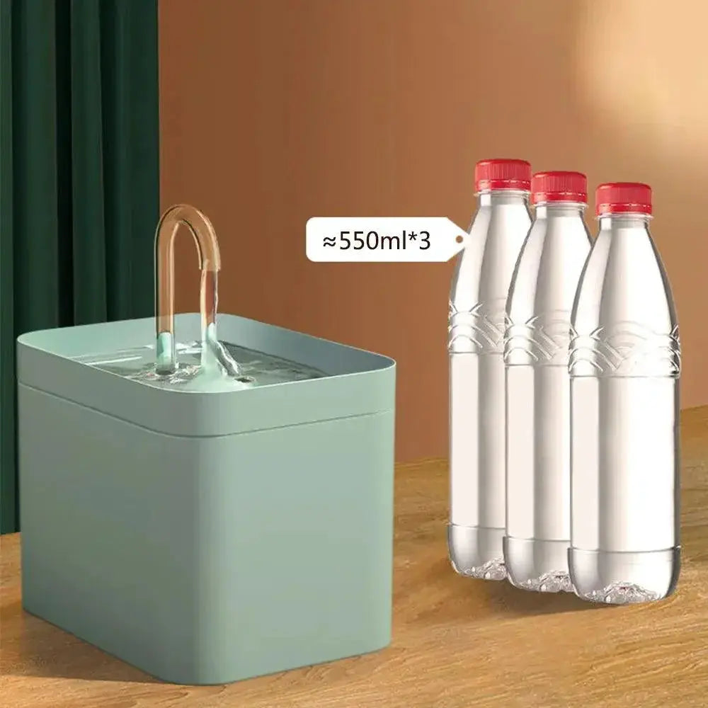 Ultra Quiet Pet Water Fountain With Recirculating Filter