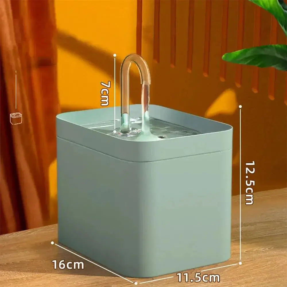 Ultra Quiet Pet Water Fountain With Recirculating Filter