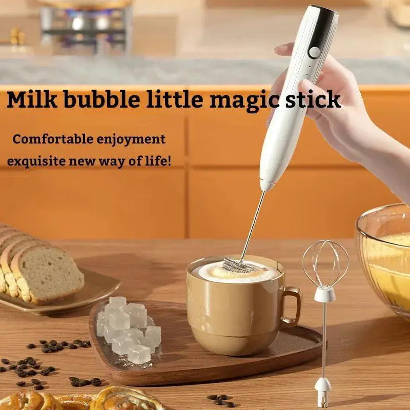 USB Rechargeable Milk Frother For Cafe Quality Foam At Home