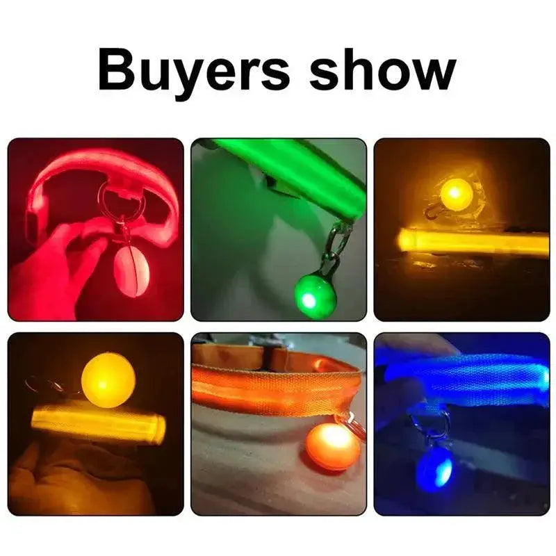 LED Safety Collar With Pendant For Small Pet Visibility