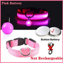 LED Safety Collar With Pendant For Small Pet Visibility