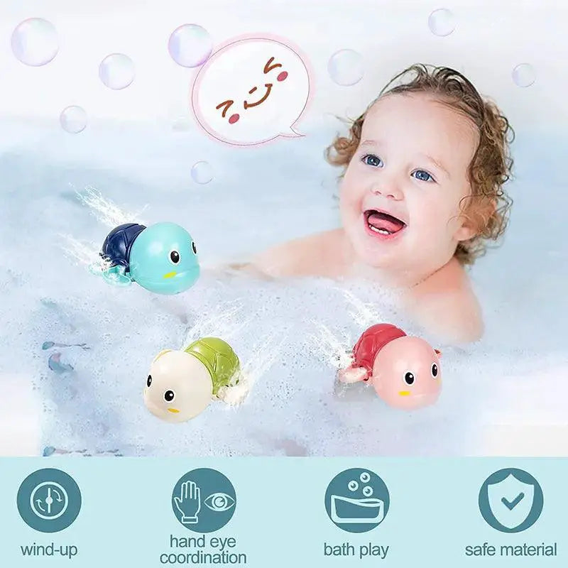 Baby Bath Toy Set Turtle And Whale For Water Fun Bath Time