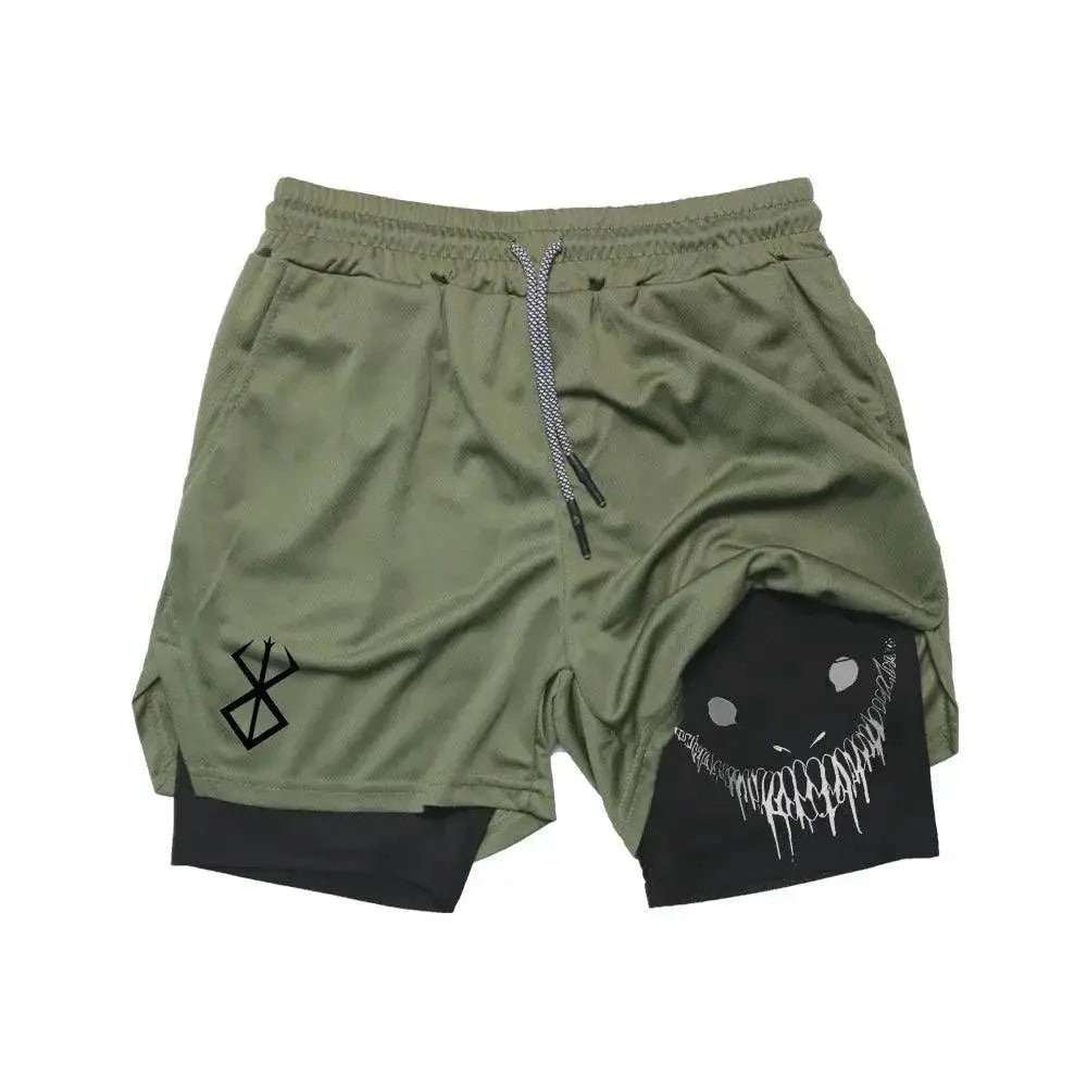 Anime Berserk Men's Running Shorts Summer Workout Essential