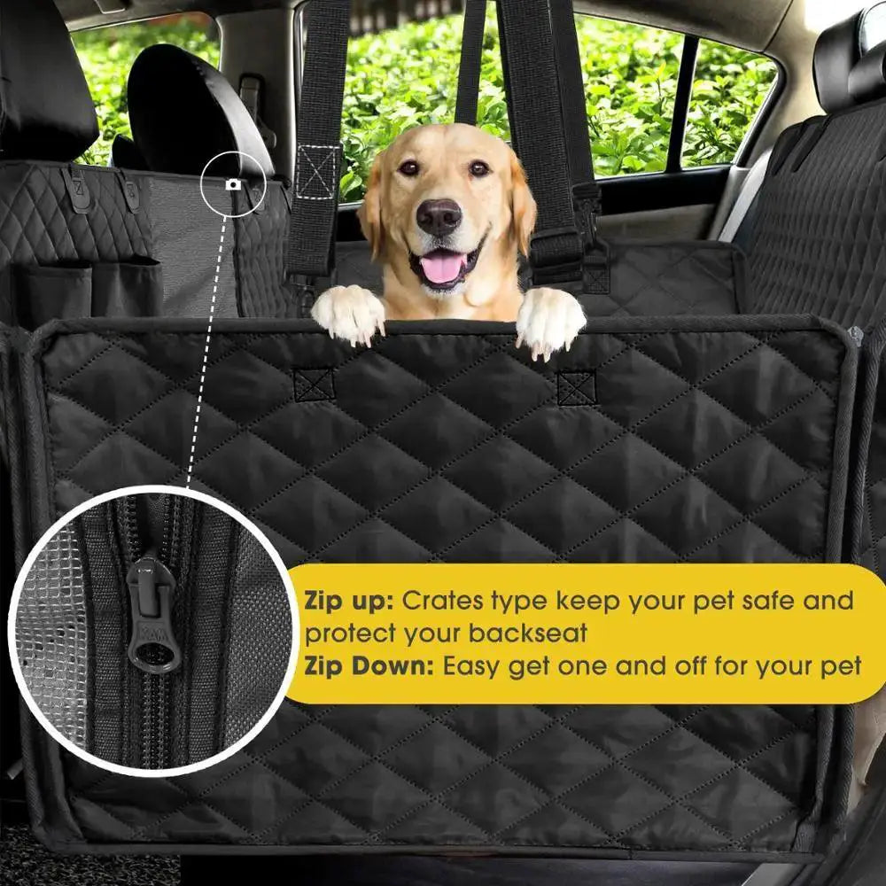 Waterproof Dog Car Seat Cover Hammock For Rear Seats