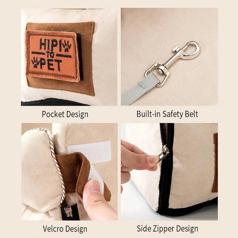 Pet Travel Bed Safe Dog Carrier For Travel Small Breed Pets