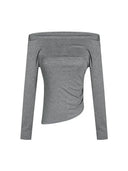 Off-Shoulder Crop Top for Women Fit