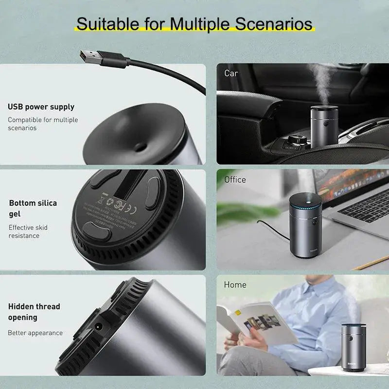 Baseus Car Humidifier And Air Purifier Aromatherapy Light