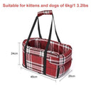 Pet Car Seat Travel Carrier for Small Pets Gray Safe Design