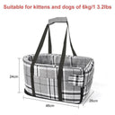 Pet Car Seat Travel Carrier for Small Pets Gray Safe Design