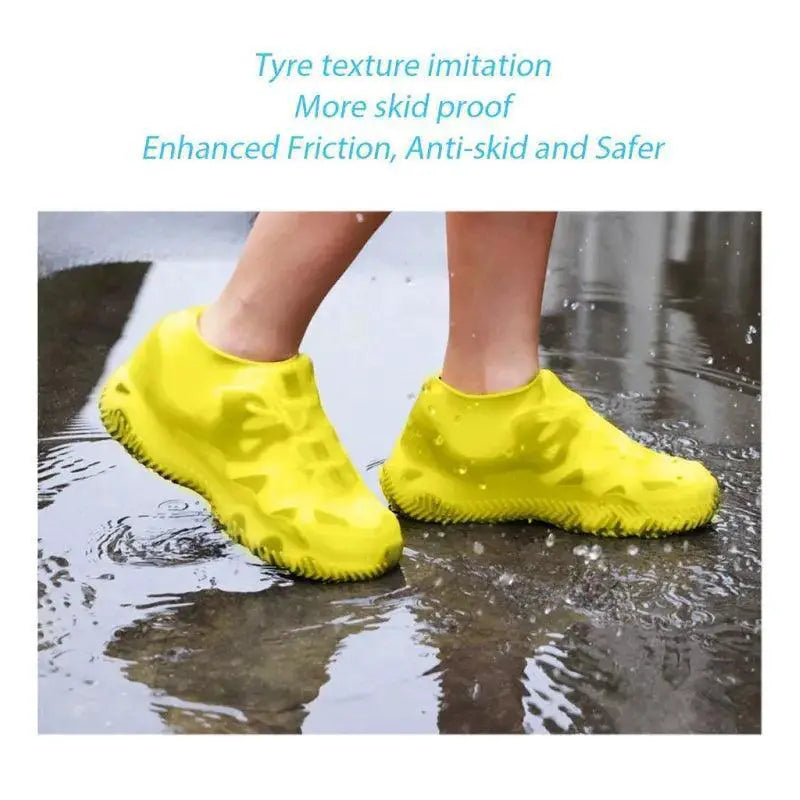 Rainproof Silicone Shoe Covers Durable Non Slip Portable