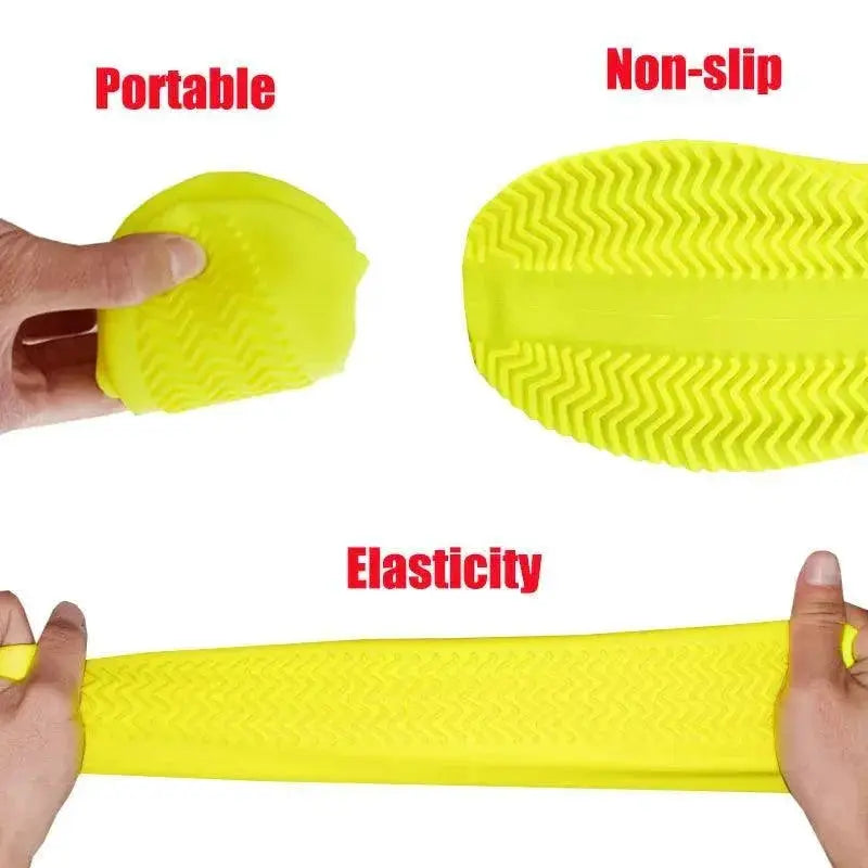 Rainproof Silicone Shoe Covers Durable Non Slip Portable