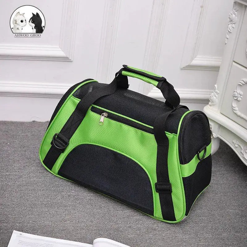 Portable Mesh Dog Carrier Bag For Travel And Comfort