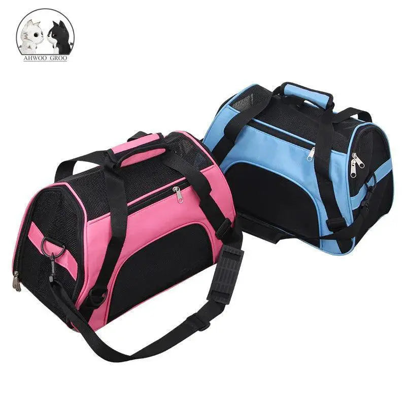 Portable Mesh Dog Carrier Bag For Travel And Comfort