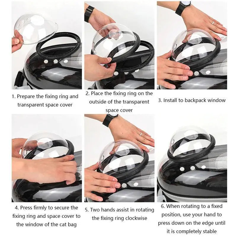 PetVoyage Capsule Backpack With Clear Window And Ventilation