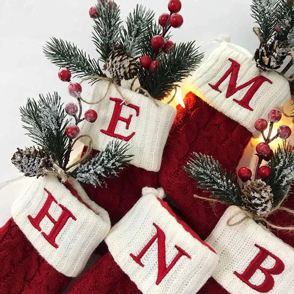 Personalized Holiday Knitting Socks Charming Ornaments