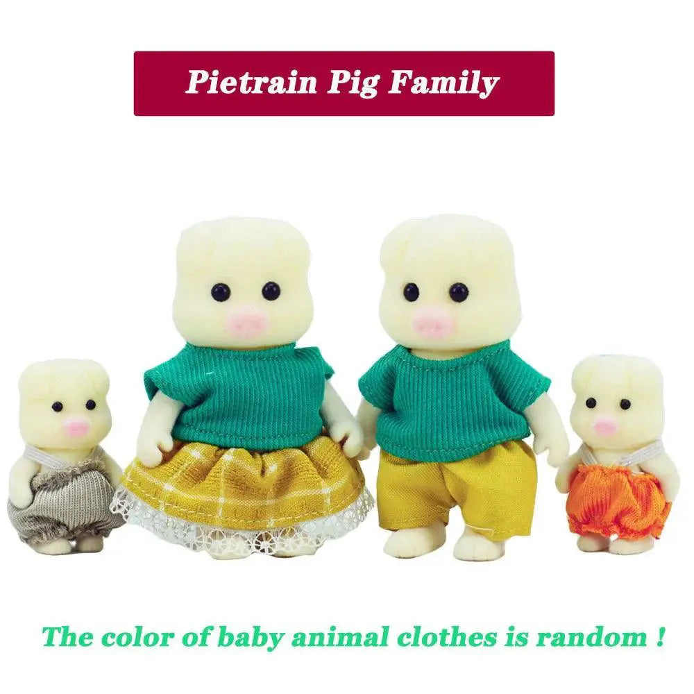 Forest Reindeer Family Dollhouse Playset Diy Fun For Kids