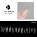 Durable Coffin Tips Nail Kit for Pros