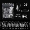 Durable Coffin Tips Nail Kit for Pros