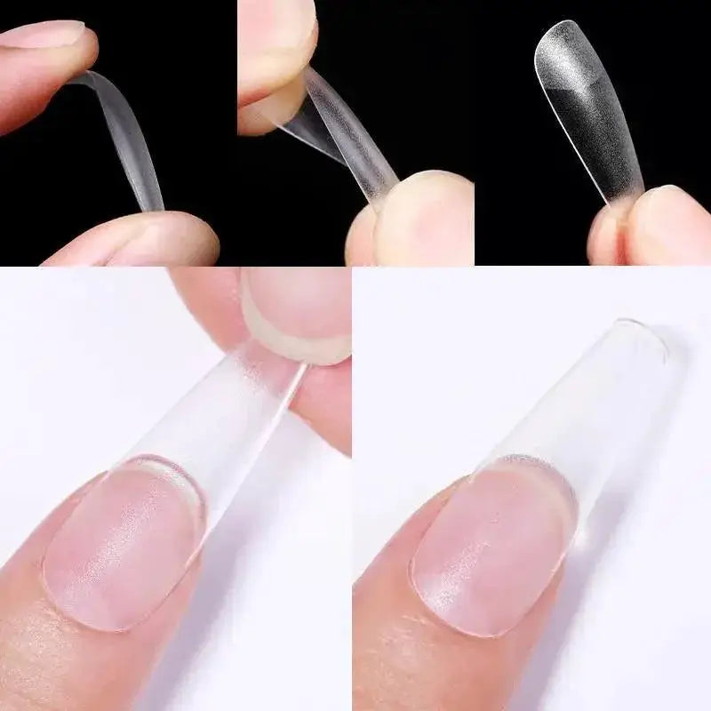 Soft Gel Coffin Tips Nail Extension Kit for Professionals
