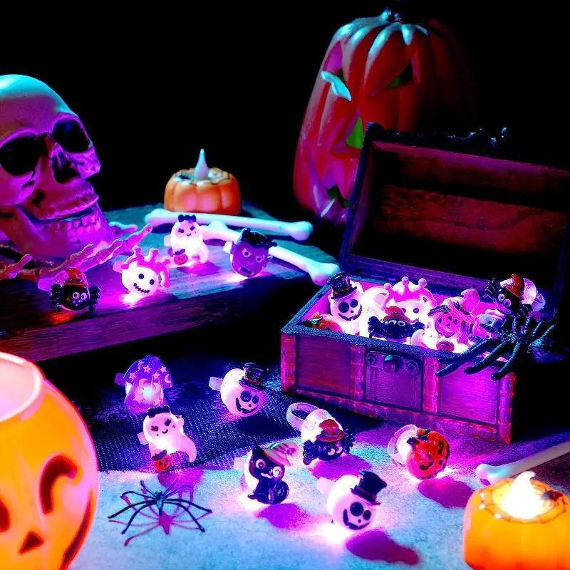 LED Halloween And Christmas Finger Rings For Celebrations