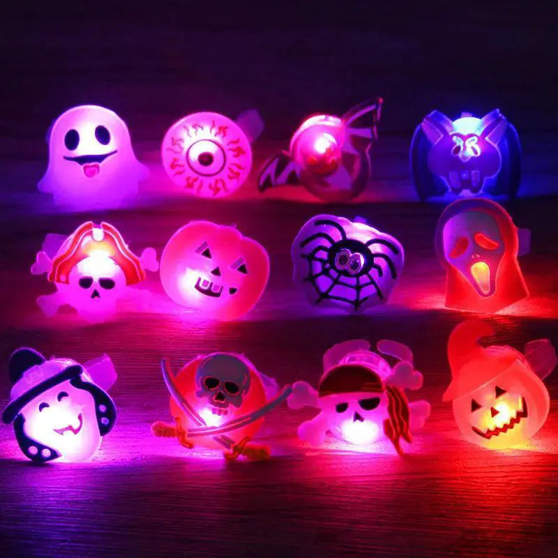 LED Halloween And Christmas Finger Rings For Celebrations