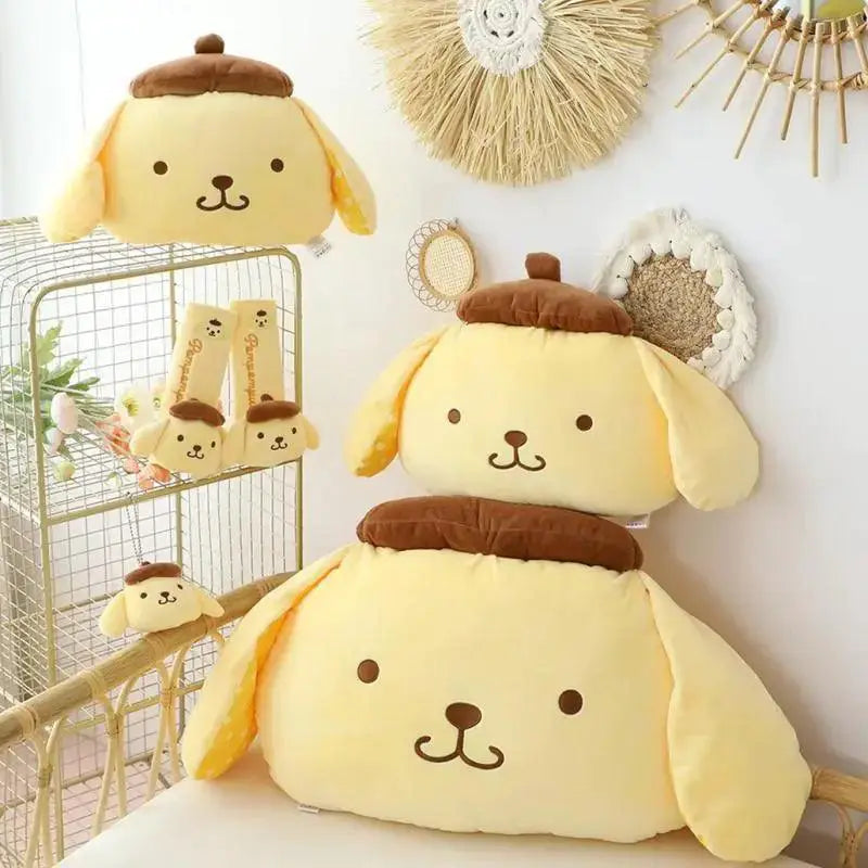 Sanrio Pom Pom Purin Car Kit Kawaii Auto Accessory Comfort