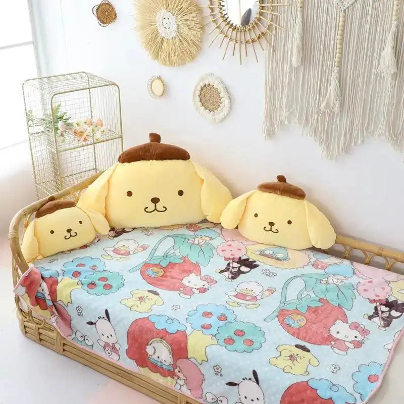 Sanrio Pom Pom Purin Car Kit Kawaii Auto Accessory Comfort