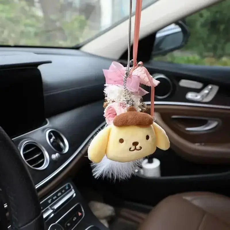 Sanrio Pom Pom Purin Car Kit Kawaii Auto Accessory Comfort