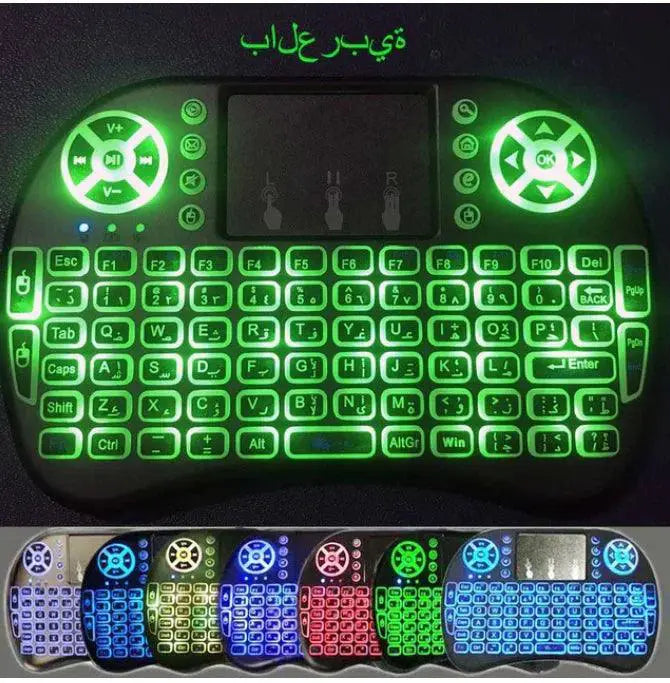 All-In-One Air Mouse Keyboard for TV PCs — French