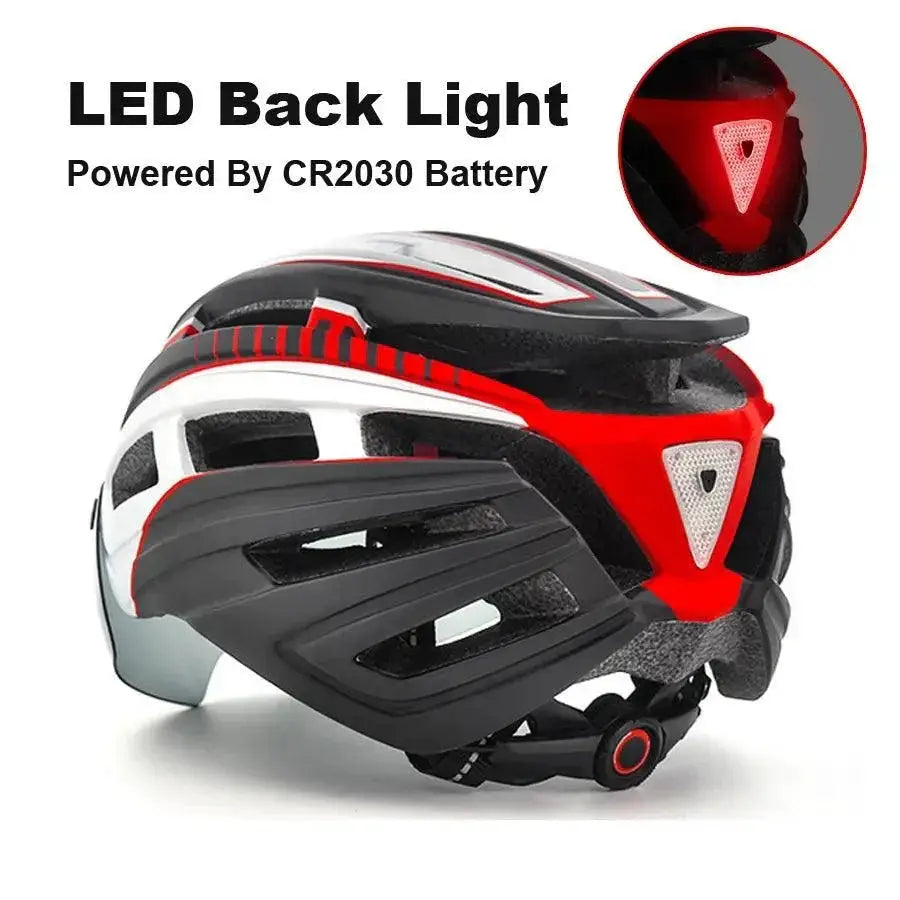 Illuminated Cycling Helmet LED Safety for Night Rides