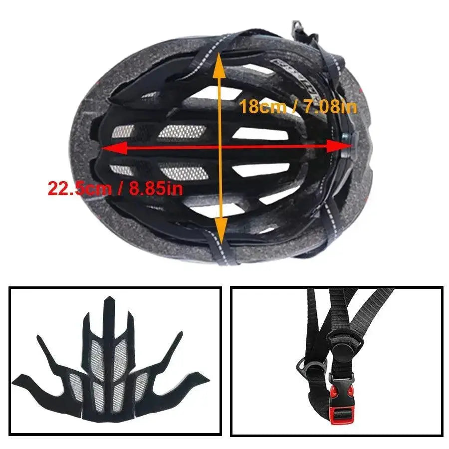 Illuminated Cycling Helmet LED Safety for Night Rides