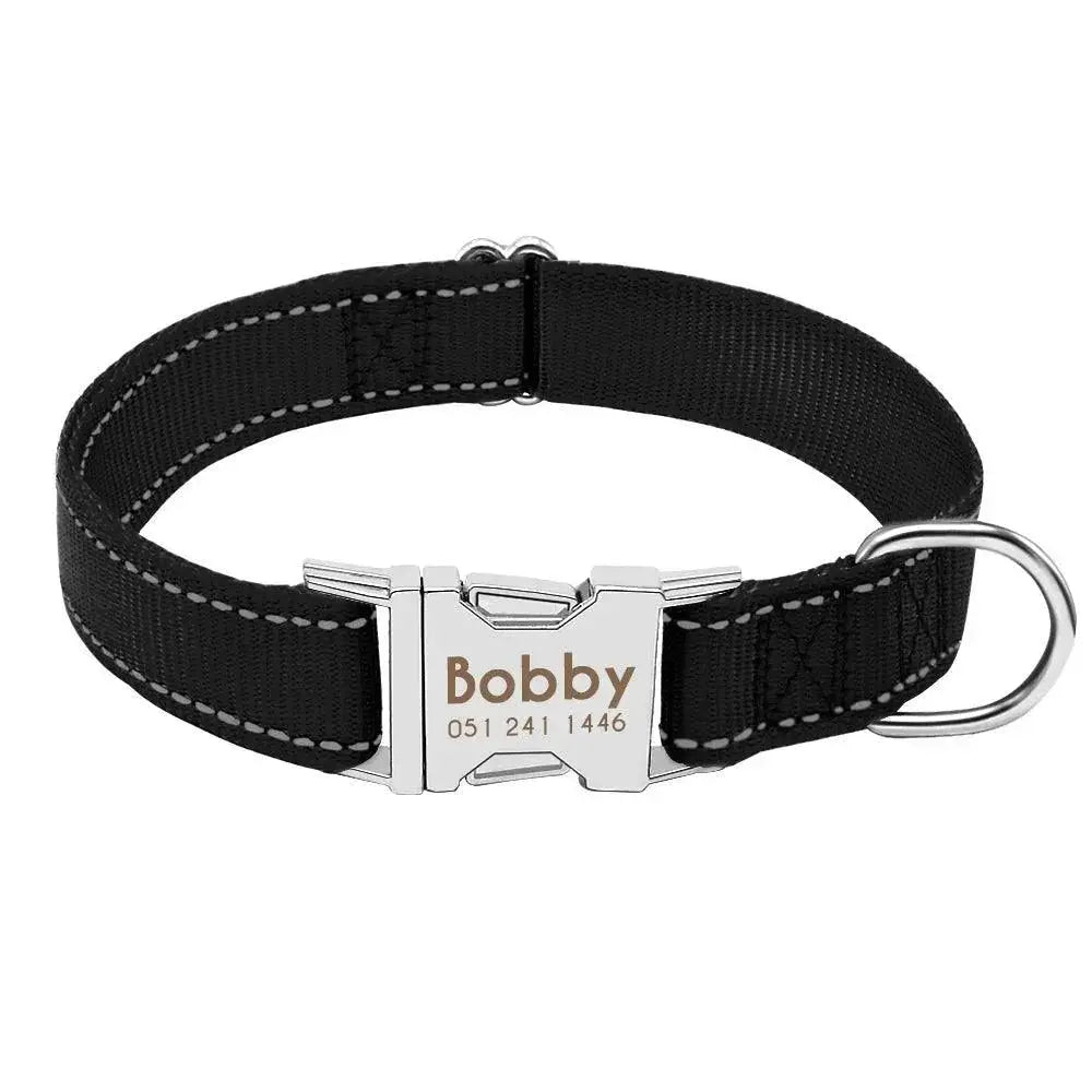 Customized Reflective Nylon Dog Collar for Safety and Style