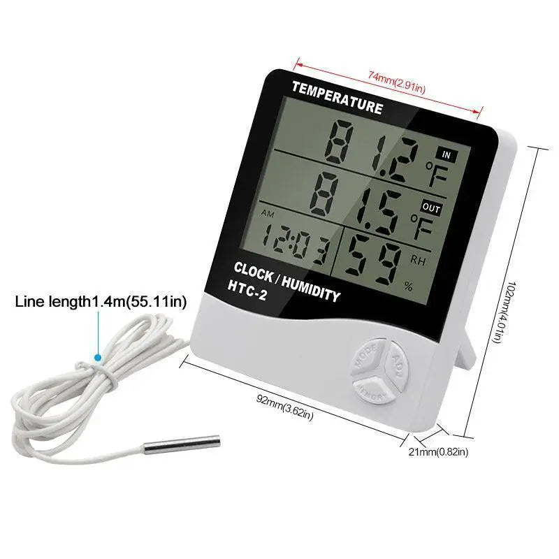 Weather Monitor Clock High Accuracy Indoor Outdoor Probe