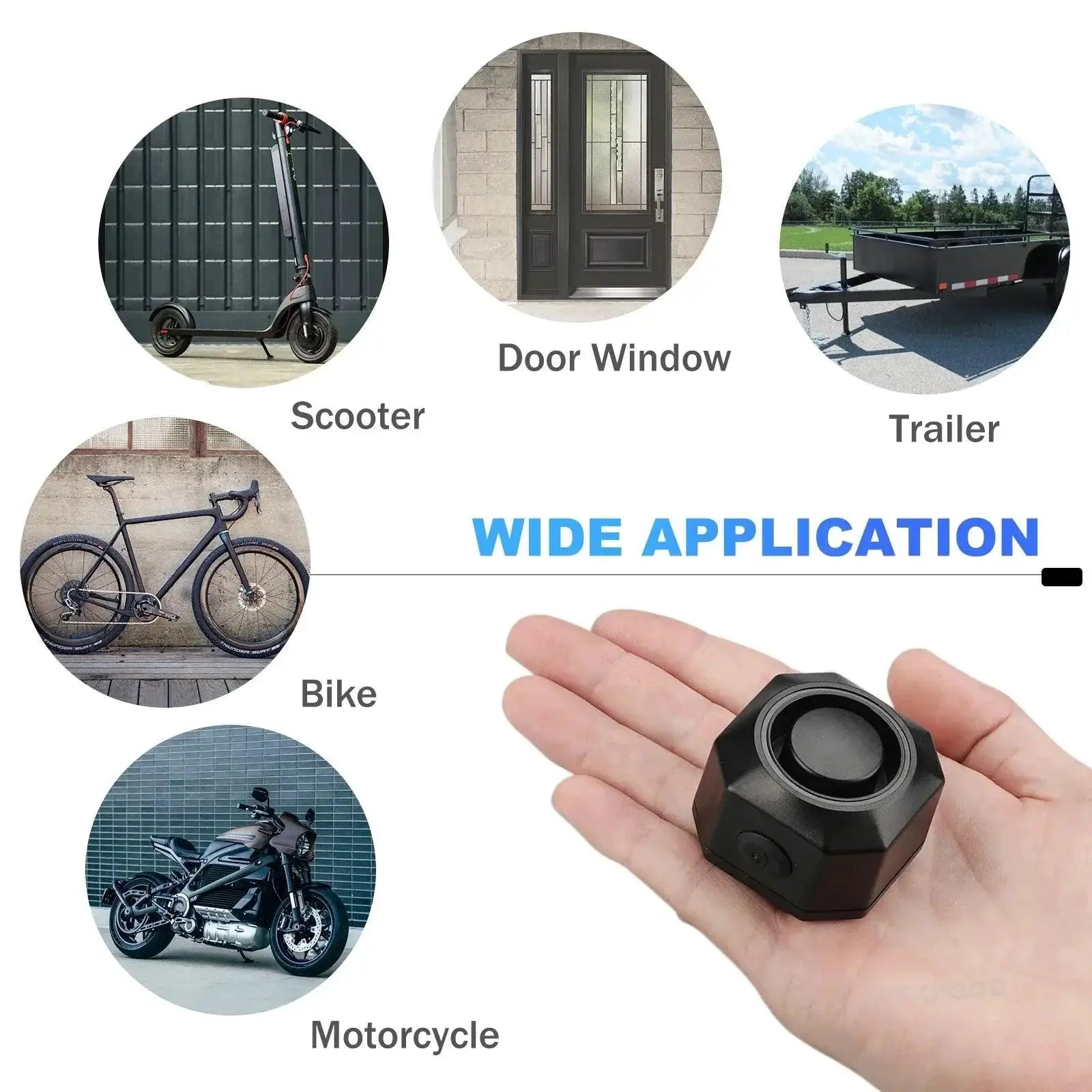 Camaroca Bike Burglar Alarm Wireless Security System Device