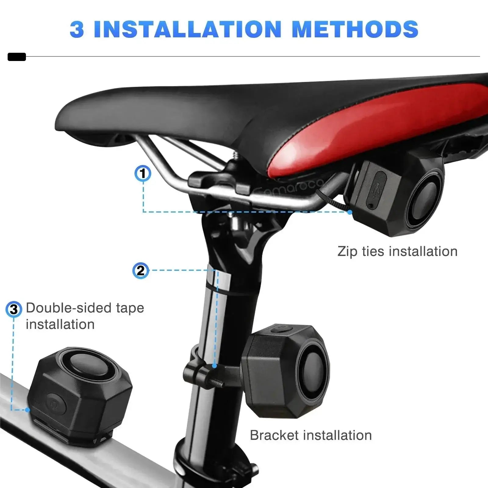 Camaroca Bike Burglar Alarm Wireless Security System Device
