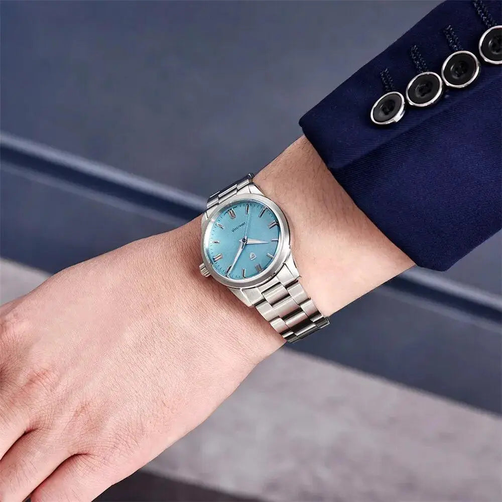 Elegant Sapphire Crystal Men's Watch With Japanese Movement