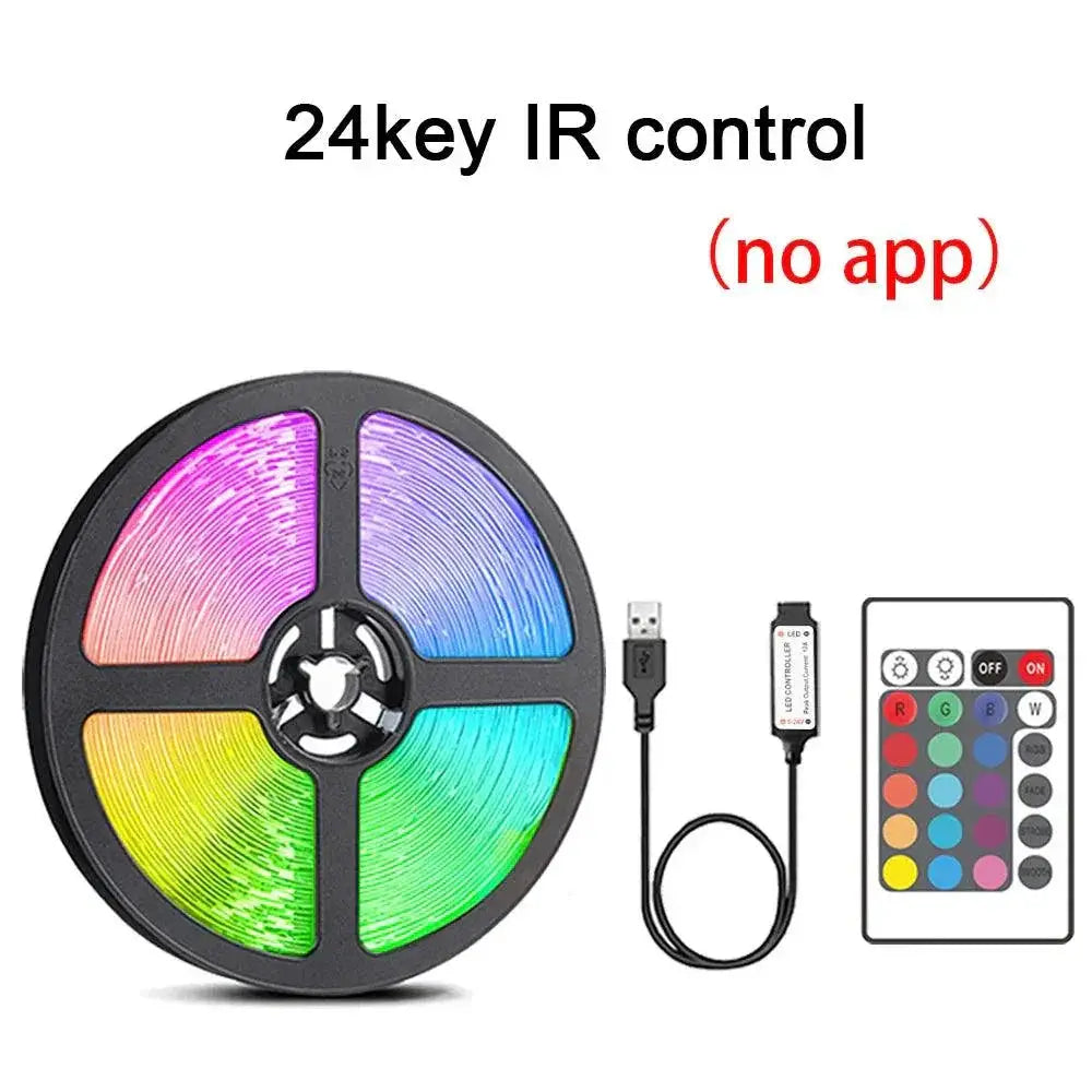 USB RGB LED Light Strip With Smart Control For Home Office