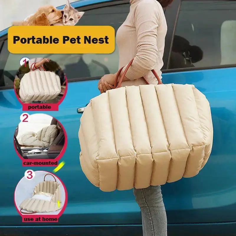 Pet Car Seat Carrier For Small Dogs And Cats Safe Travel