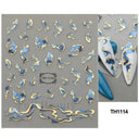Easy Apply Nail Decals Butterfly Flames