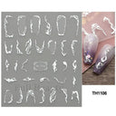 Easy Apply Nail Decals Butterfly Flames
